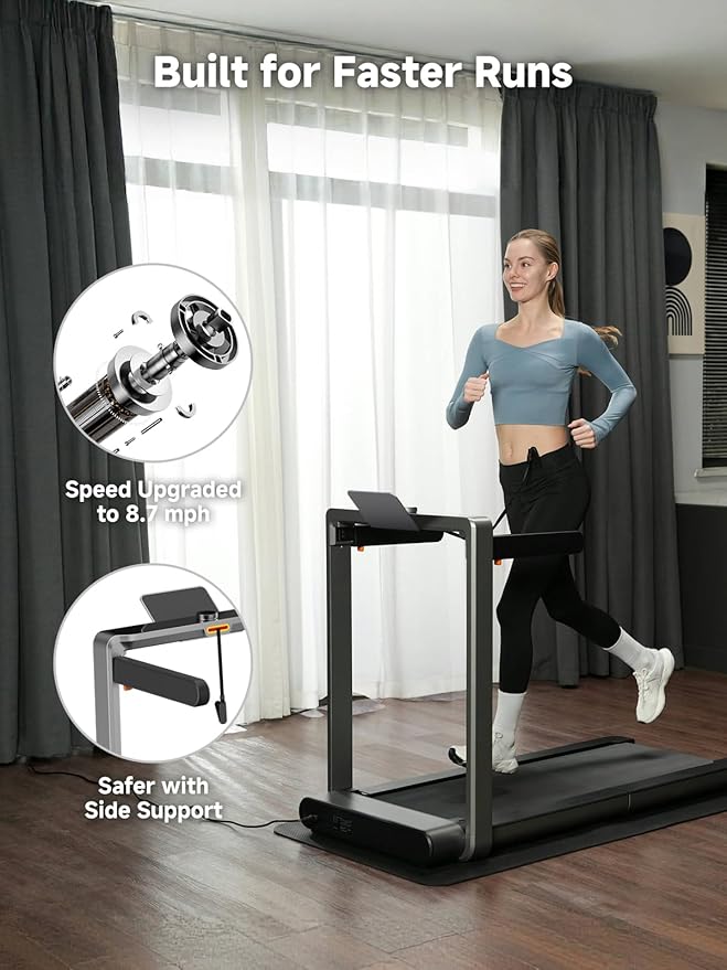 WALKINGPAD X Series Folding Treadmills for Home, Smart Vertical Fold, LED Display with Rotary Control, No Assembly