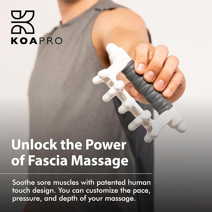 KOAPRO Facia Blaster Fascia Massage Tool for Myofascial Release - Manual Trigger Point and Deep Tissue Sore Muscle Relief, Holistic Fascia Health, Cellulite Massager Tool for Legs, Neck, Back and more