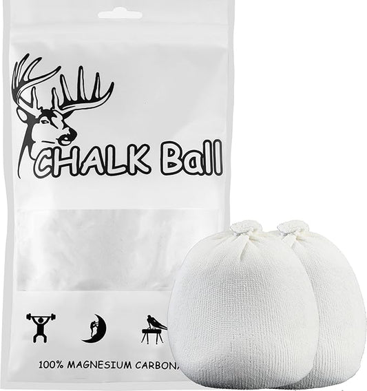 2 Bags Gymnastics Chalk Ball for Climbing - (6oz) Gym Chalk Used for Lifting Weightlifting Workout and Rock Climbing, Weight Powder Hands Chalk