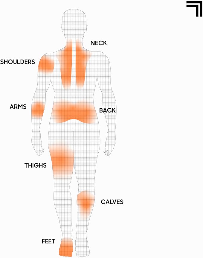 Sharper Image Powerboost Move 2.0 - Mini Percussion Massage Gun| 4 Attachments, 4 Speeds| Portable Full Body Back & Shoulder Massager| Muscle Recovery & Pain Relief| Deep Tissue Massage Tool Gift