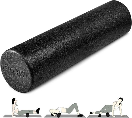 Yes4All High-Density EPP Round Back Roller Foam, Exercise Foam Roller for Yoga, Pilates & Stretching - 12, 18, 24, 36 inch
