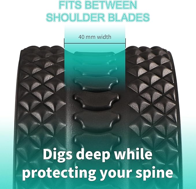 Back Roller Wheel 4 Pack - Yoga Wheel for Back Pain & Stretching,Back Roller for Deep Tissue Massage, Back Wheel for Physical Therapy & Exercise