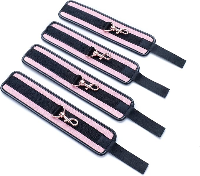 6pcs Black PU Adjustable Straps Sports Training Fitness Gear Home Yoga Set
