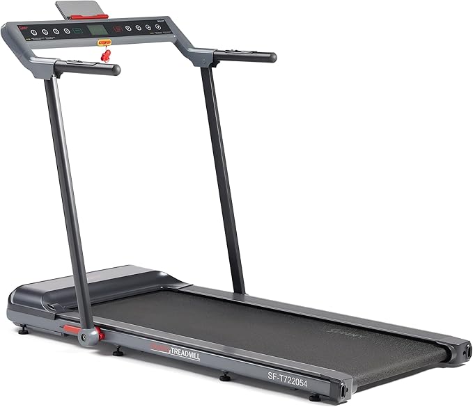 Sunny Health & Fitness Strider Foldable Treadmill, 20-Inch Wide Running Belt with Optional Exclusive SunnyFit™ App and Enhanced Bluetooth Connectivity