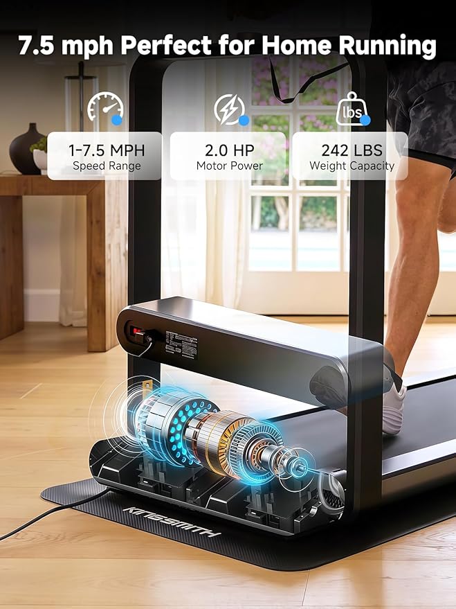 WALKINGPAD X Series Folding Treadmills for Home, Smart Vertical Fold, LED Display with Rotary Control, No Assembly