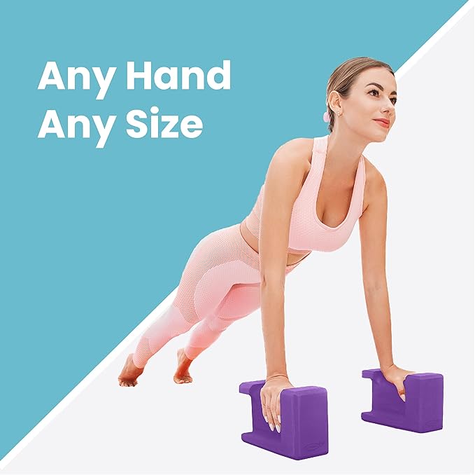 Ergo Yoga Blocks, Relieve Wrist Pain, Improve Comfort and Grip, Contoured Design, Pilates Exercise Balance & Stretching