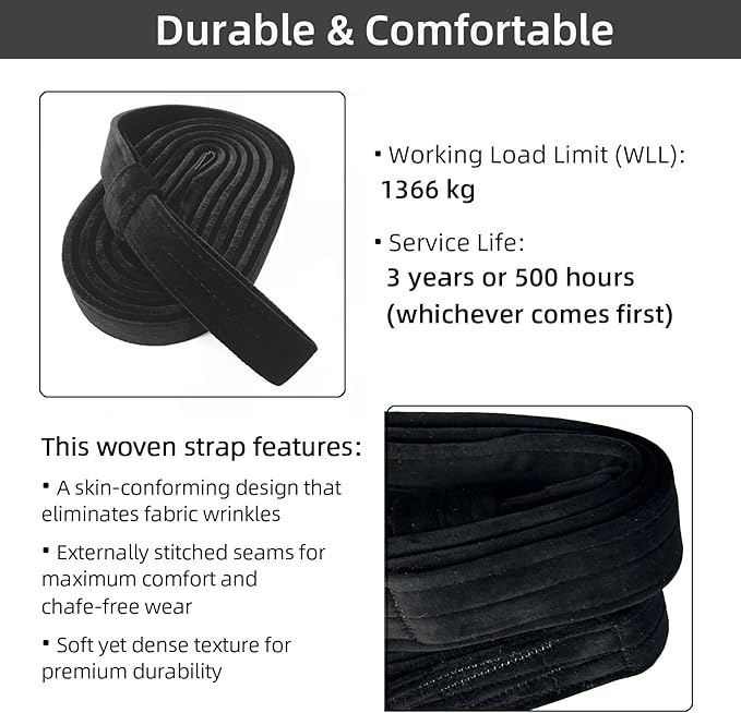 PRIOR FITNESS Aerial Yoga Straps 2m/6.6ft - Heavy Duty Circus Loops for Trapeze & Acrobatics[2 Pack],1850kg Load Capacity Medical-Grade Nylon