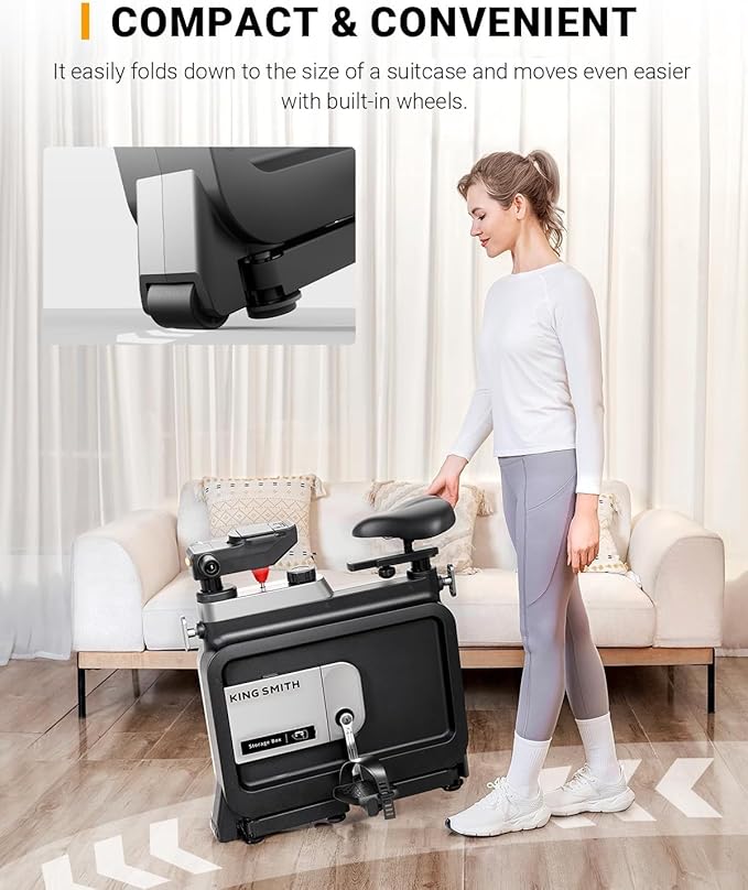 Exercise Bike with Desk, Adjustable Resistance, All-in-one Under Desk Bike, Stationary Bike Indoor Workstation 264 LBS Heavy Duty