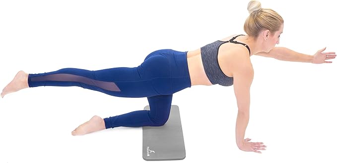 ProsourceFit Extra Thick Yoga Knee Pad and Elbow Cushion 15mm (5/8”) Fits Standard Mats for Pain Free Joints in Yoga, Pilates, Floor Workouts