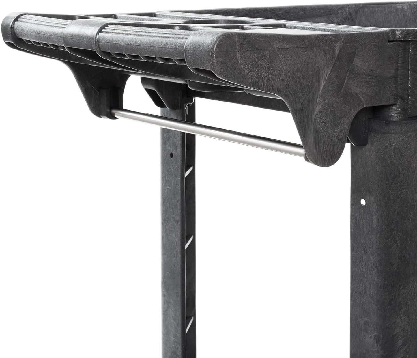Dryser Utility Cart with Wheels, 40" x 17" Heavy Duty 550 lb. Capacity with Shelves - 2 Tier Rolling Cart with Four 5" Swivel Casters for Warehouse, Garage, Cleaning