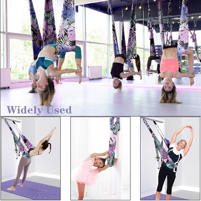 TOCO FREIDO Waist Back Leg Stretch Strap/Yoga Fitness Band, Leg Stretching Assist Trainer, Yoga Stretcher, Back Bend Split Inversion Strap for Fitness, Dance, Ballet, Gymnastics