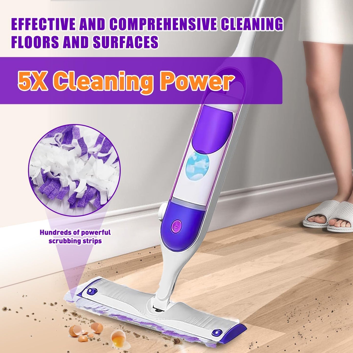 Power Mop Pads Refills for Swiffer PowerMop Multi-Surface Mopping Pad Disposable Replacement Mop Pads Compatible with Swiffer PowerMop,Safe on All Finished Floors,38 Count.