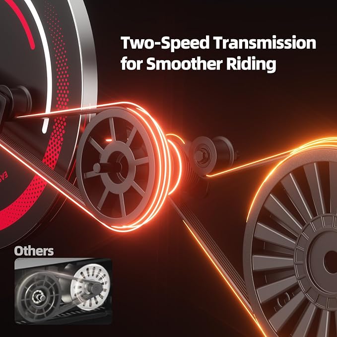 Yesoul Black Exercise Bike for Home,Smart White Cycling Bike Magnetic Stationary Bike, Low Noise Indoor Cycling Bike for Home Gym Electric Stationary Bike with Tablet Mount & Comfortable Seat Cushion for Women Apartment Workout Bike for Fitness