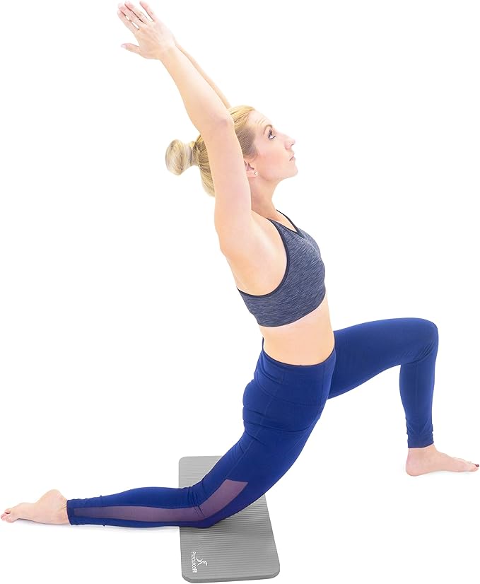 ProsourceFit Extra Thick Yoga Knee Pad and Elbow Cushion 15mm (5/8”) Fits Standard Mats for Pain Free Joints in Yoga, Pilates, Floor Workouts