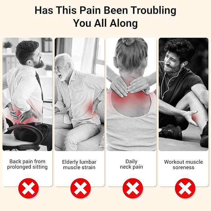 16-Head Massage Gun Set, Massage Gun Deep Tissue Neck Massager with 16 Heads, for Deep Tissue, Back, Shoulders, Legs, Pain Relief (Gray 16 Heads)