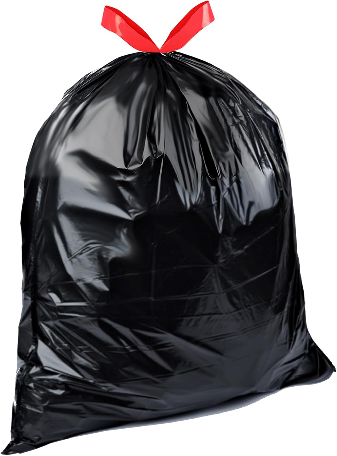 Amazon Basics 39 Gallon Lawn & Leaf Heavy Duty Drawstring Trash Bags, 20% Post Consumer Recycled, 40 Count