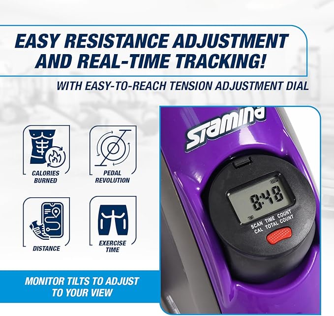 Stamina Exercise Bike with Smooth Pedal System