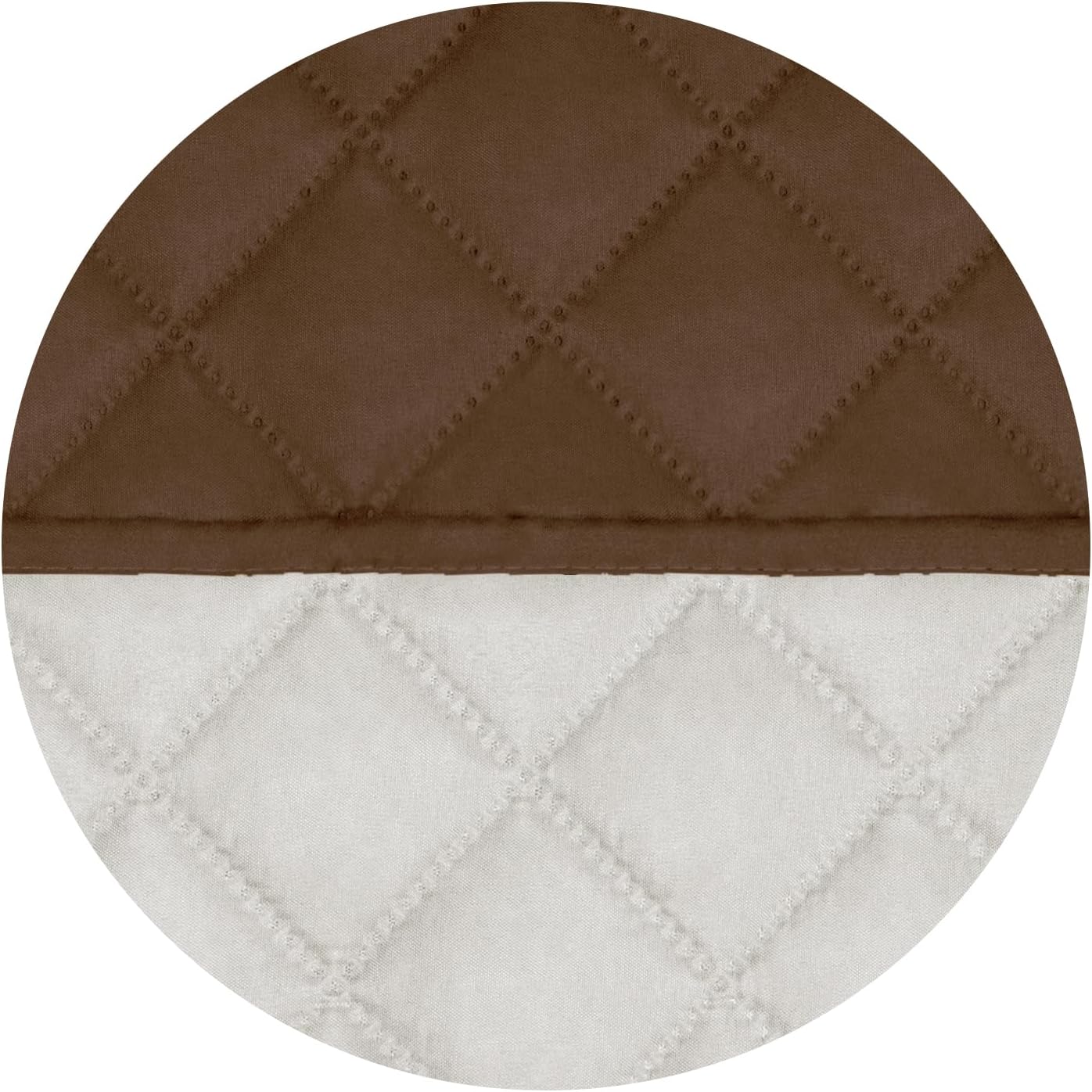 PureFit Reversible Quilted Sofa Cover, Water Resistant Slipcover Furniture Protector, Washable Couch Cover with Non Slip and Elastic Straps for Kids, Dogs, Pets (4 Seater Sofa, Coffee/Ivory)