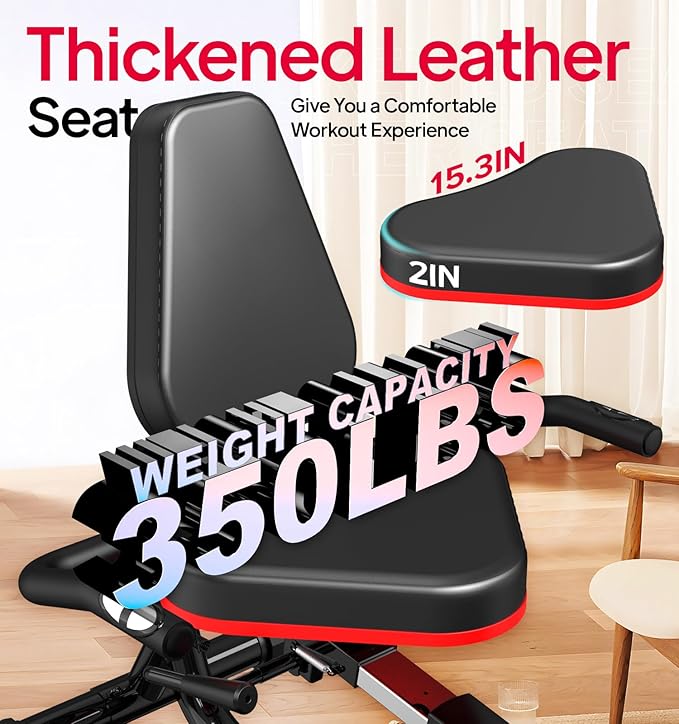 Recumbent Exercise Bike for Home,Recumbent Stationary Bikes for Adults & Seniors,Load Capacity of 400 pounds,Equipped with 16 Adjustable Gears, and Soft Adjustable Seats