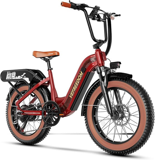 1500W Peak Motor Electric Bike for Adults Up to 80 Miles 30MPH Dirt Ebike 20" x 4 Fat Tire 48V 20Ah Removable Battery Mountain E Bike Commuter Full Suspension Bicycles for Men Women