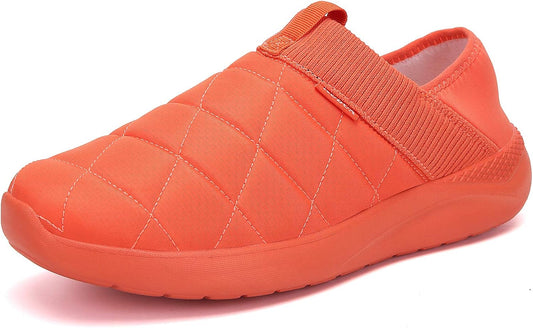 KUBUA Slippers for Men and Womens Indoor House Shoes Plush Slip on Outdoor Garden Loafers
