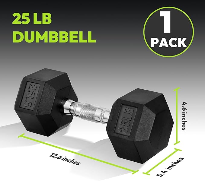 Hex Dumbbell Set, 45-400 lb Set Rubber Encased Exercise & Fitness Dumbbells, Weights Dumbbells Set, Hand Weight for Strength Training