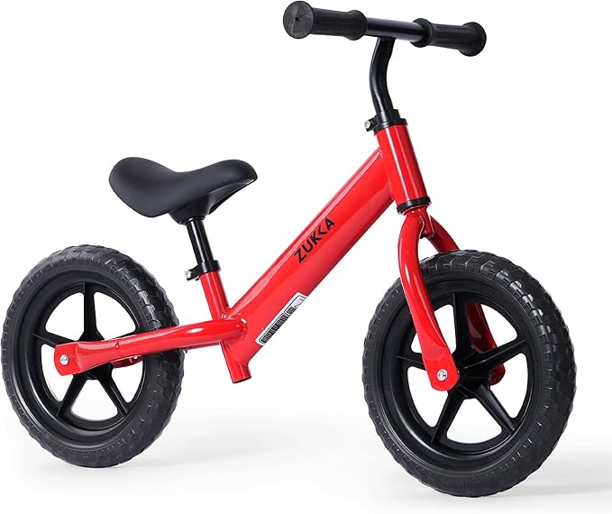 12 inch Toddler Balance Bike Adjustable Handlebar & Seat Anti-Slip Grip Suitable for 2-5 Years Old with Footrest Lightweight for Tolddlers Boys Girls Multiple Colors to Choose