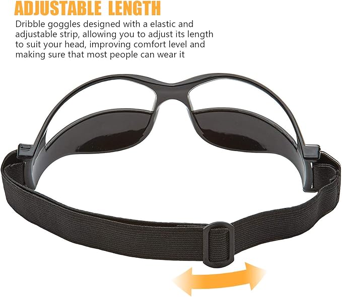 10 Pcs Basketball Goggles Dribble Dribbling Specs Professional Basketball Training Aid,Adjustable Elastic Strap Safety Eyewear Goggles for Kids Adult Youngster Adolescent Golf Rugby Soccer