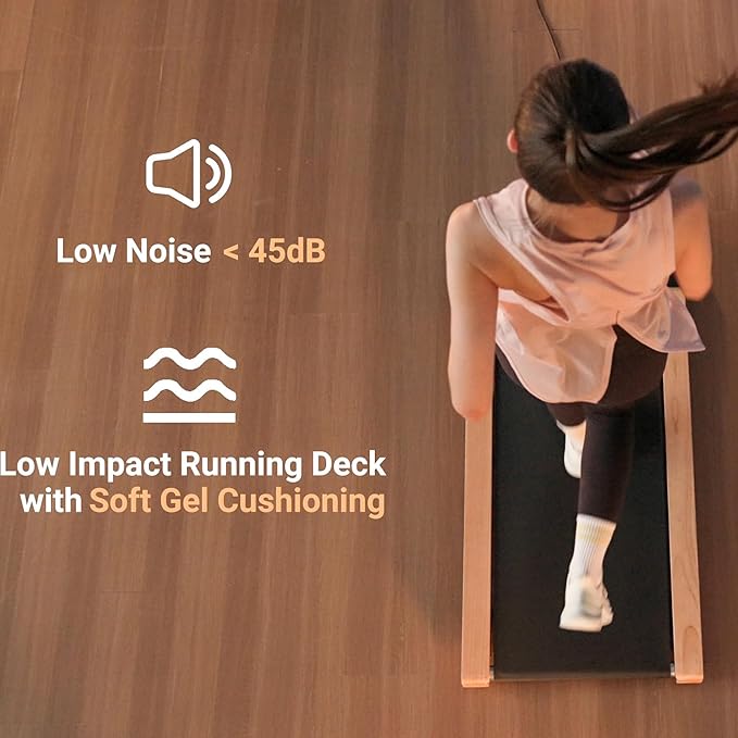 Walking Pad, High Grade Wood Under Desk Treadmill 300LBS Capacity, Max 2.5 HP Electric Treadmill for Home Office Installation-Free with Remote Control LED Display High