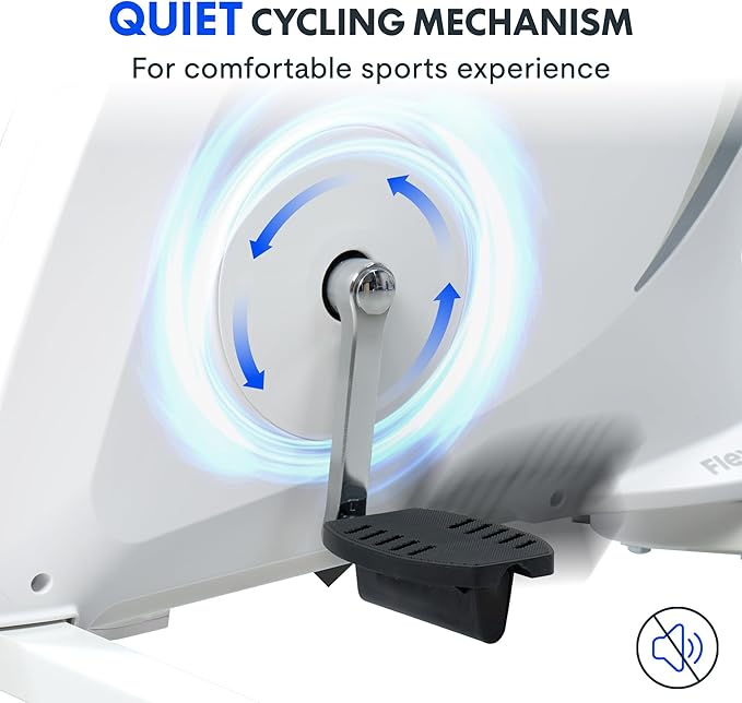 FLEXISPOT Exercise Bike with 2D Desktop, Space Saving Under Desk Bike with Removable Desk, Stationary Bikes Indoor Bikes with 300LBS Heavy Duty 8-Level Resistance Flywheel Optional LCD, V9PRO/V9MAX