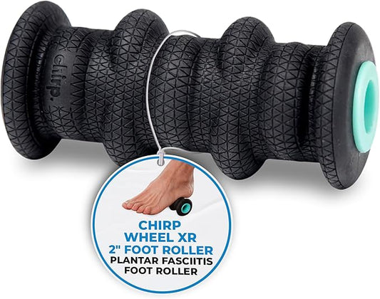 Chirp Wheel XR Foot Massage Roller - Targeted Massage for Plantar Fasciitis and Foot Fatigue, Arch Pain Relief, and Muscle Recovery | High Density Foam Exercise Equipment, 500lbs Capacity, 2" Mint