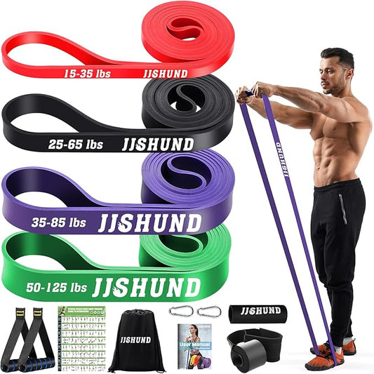 Resistance Bands Set, Pull Up Assistance Bands Pull Up Bands Exercise Bands for Men Women, Workout Bands for Working Out, Muscle Strength Training, Body Stretching