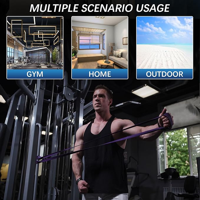 Resistance Bands for Working Out, Pull Up Assistance Bands, Exercise Workout Bands Set for Men Women, Stretch Bands for Physical Therapy, Muscle Training, Home Workouts