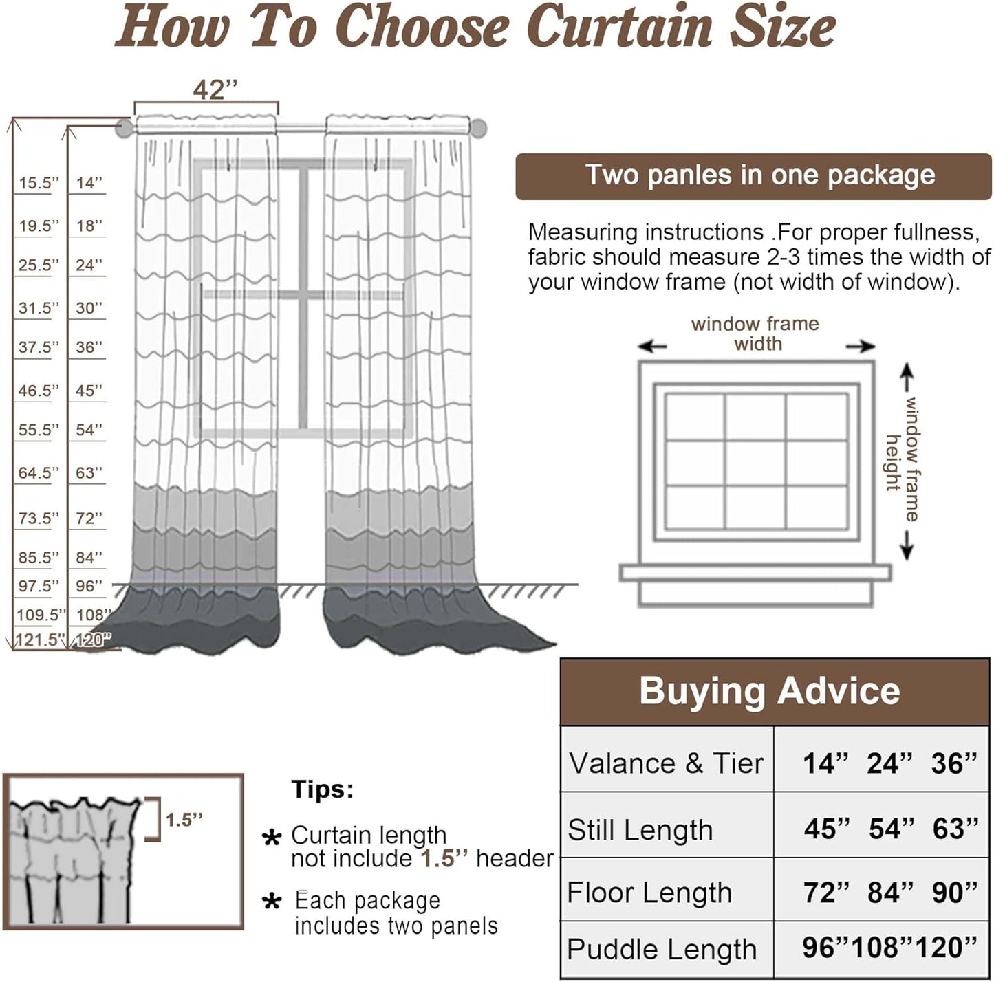 Chyhomenyc Stone Blue Sheer Curtains 78 Inches Long 2 Panels Set for Living Room, Light Filtering Voile Lightweight Bedroom Curtains, Rod Pocket Solid Window Treatment Drapes, Each 42W x 78L