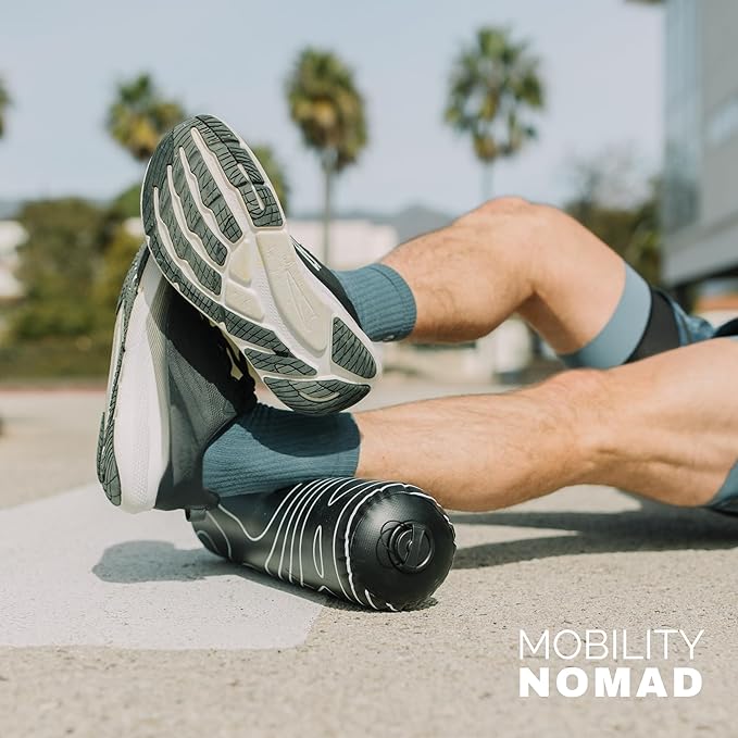 Inflatable Foam Roller – Travel Foam Roller for Muscle Recovery, Deep Tissue Massage, Physical Therapy, Hiking, Backpacking, Gym, Home – Includes Pump, Bag – Adjustable Firmness