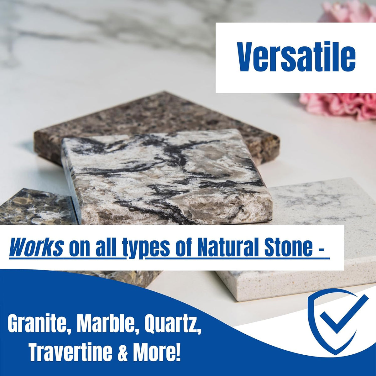 Black Diamond Stoneworks GRANITE PLUS! 2 in 1 Cleaner & Sealer for Granite, Marble, Travertine, Limestone, Ready to Use! (1-Gallon)
