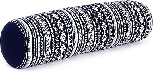 Leewadee Small Yoga Bolster – Shape-Retaining Cervical Neck Roll, Tube Pillow for Comfortable Reading, Kapok Filling, 22 x 6 x 6 inches