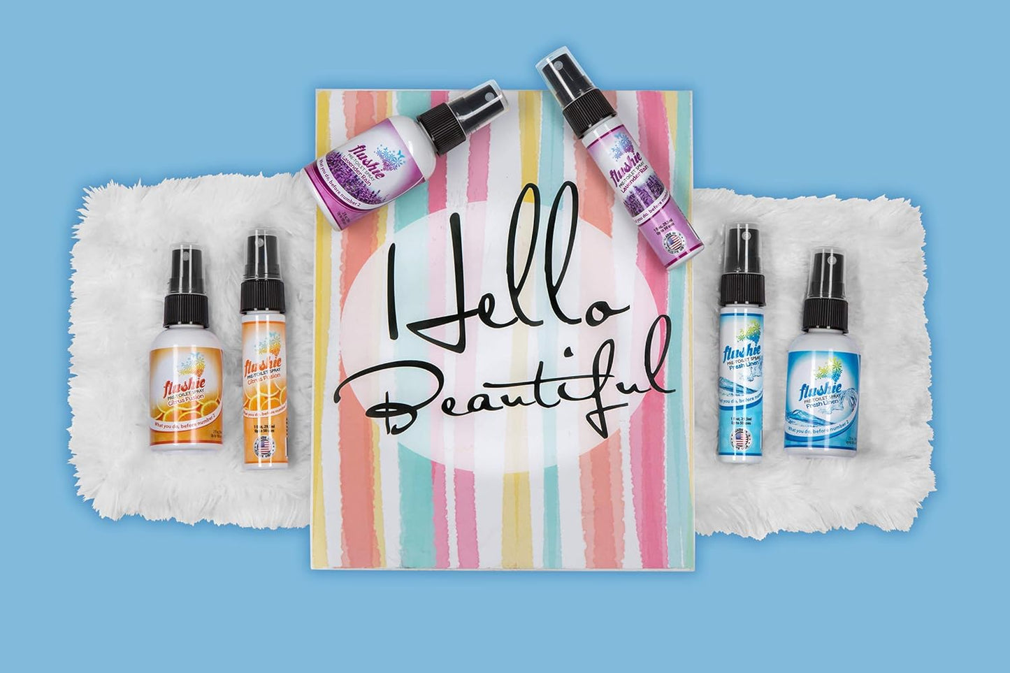 Flushie Pre-Toilet Spray for Poop Travel Size Toiletries Bathroom Spray for Poop Spray for Toilet Deodorizer Traveling Essentials Poop deodorizer Poop Odor eliminator 4oz (Unscented, 1 Pack)