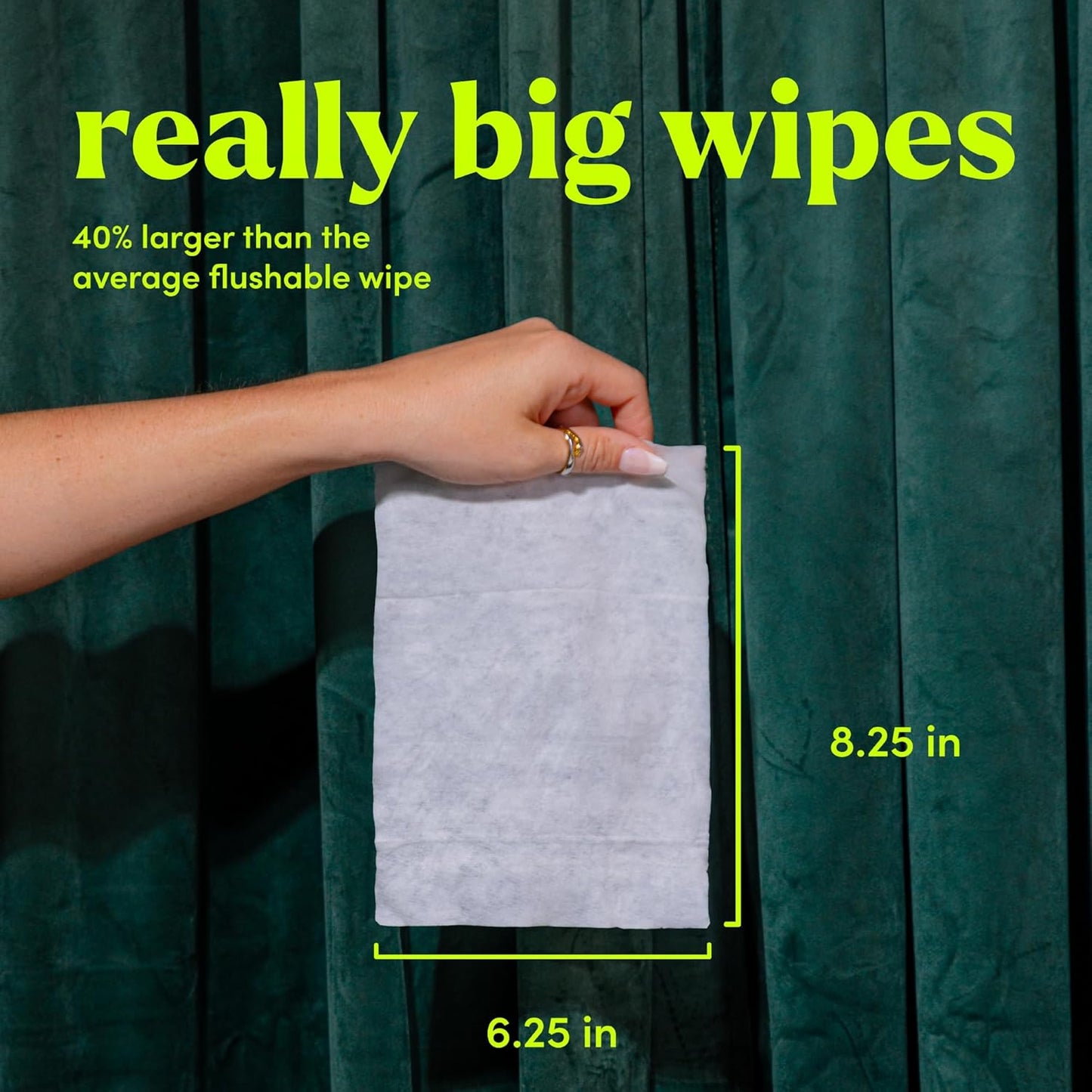 goodwipes Flushable Butt Wipes - Vitamin E & Aloe - Sewer & Septic Safe - Extra Large Adult Wet Wipes For Women & Men - Bathroom Essentials - Rosewater, 418 Count (8 Packs + 1 Travel)