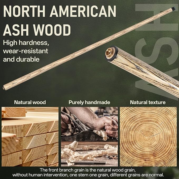 Kmise Break Jump Cue Stick - 21oz 23oz 25oz 28oz Pool Stick for Explosive Breaks and Effortless Jumps, Heavy Hitter Jump&Break Pool Cue with 14mm Pro Breaking Tip, Includes Pool Chalk and Glove