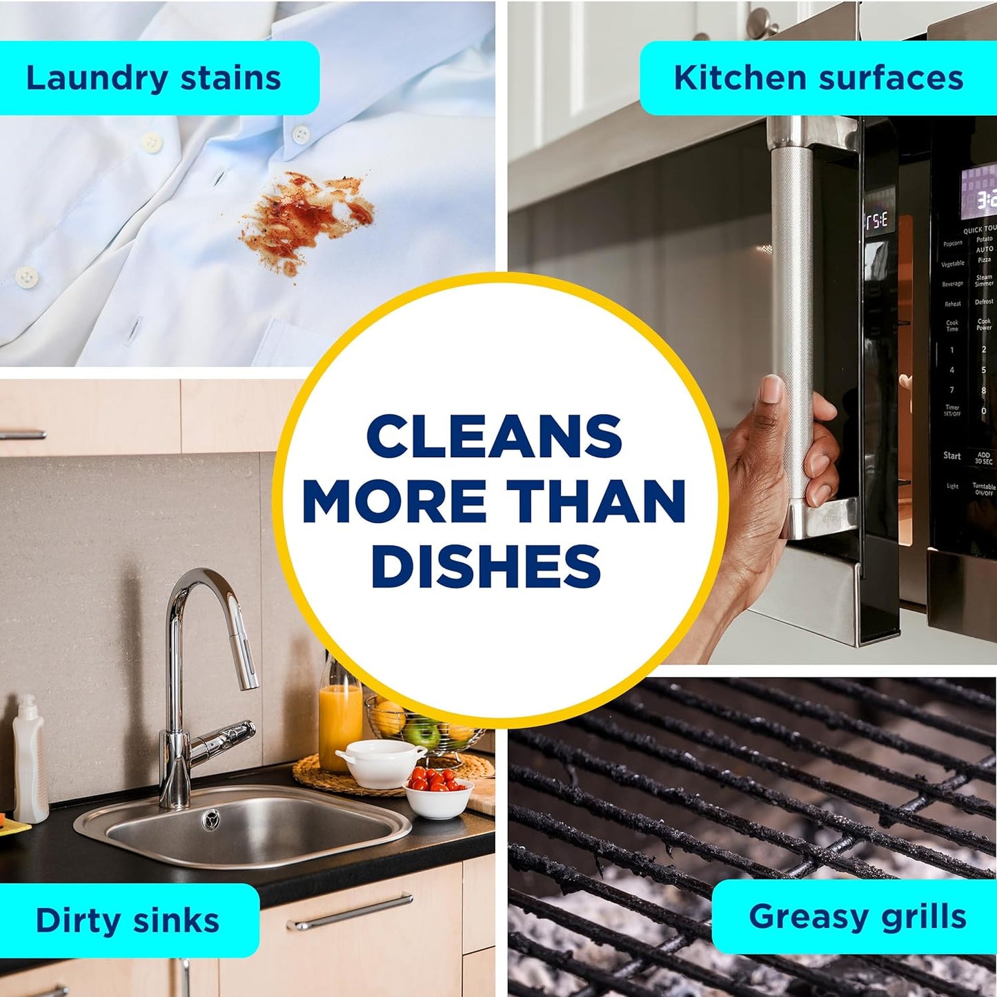 Bundle of Dawn Platinum Powerwash Dish Spray, Dish Soap, Fresh Scent Bundle, 1 Spray (16oz) + 3 Refills (16oz each)(Pack of 4) + Mr. Clean Magic Eraser Ultra Foamy Multi Purpose Cleaner, 1ct