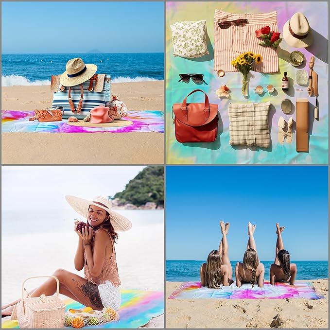 HAVLULAND Turkish Beach Towels Oversized -100% Turkish Cotton Super Soft Lightweight - Absorbent and Quick Drying Bath Towel - Sand Free Beach Towel - Turkish Towels for Adults (Blue, 12 Pack)