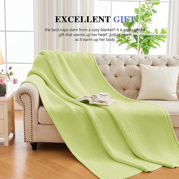 L'AGRATY Knitted Weighted Blanket - 60"x80" 15lbs Cooling Chunky Knit Heavy Blanket for Adults Braided Crochet Throw Thick Cable Yarn Knit Decorative No Beads Evenly Weighted Machine Washable