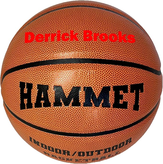 HAMMET Personalized Basketball - Customized Indoor and Outdoor Basketball with Your Name or Text - Ideal Gift for Son, Daughter, Boy or Girl