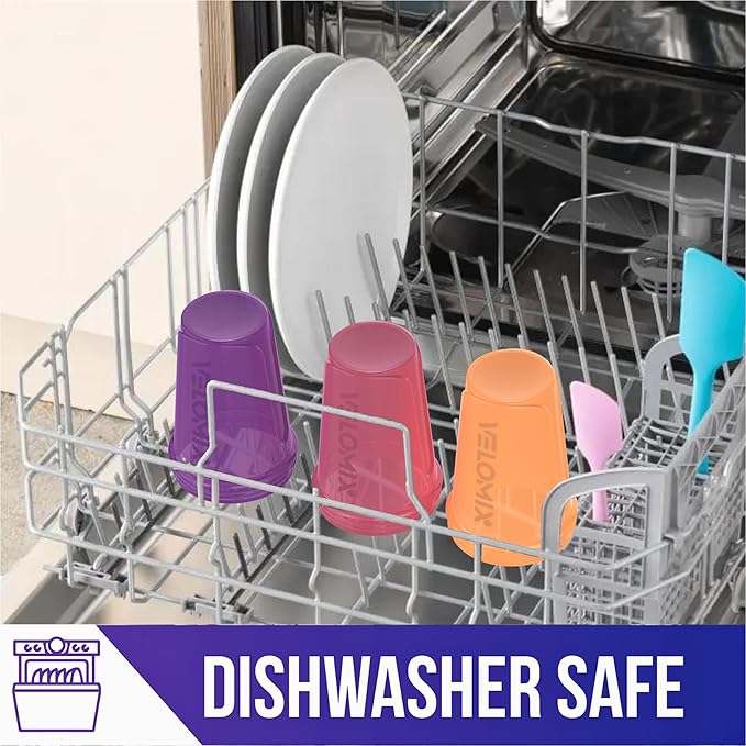 '-6 PACK- 20 OZ Protein Shaker Bottles for Protein Mixes, Shaker Cups for Protein Shakes, Small Shaker Bottle Pack, Shaker Cup, Shakers for protein Shakes (Nature Tones - 6 Pack)