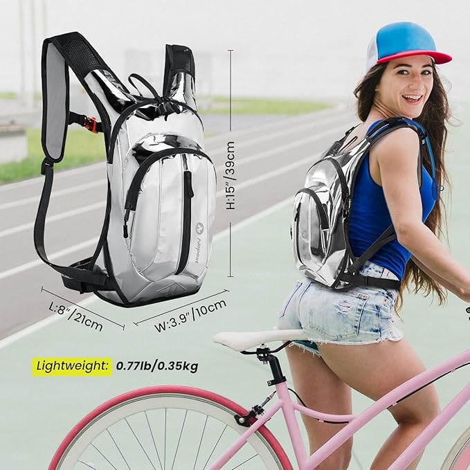 Nepest Hydration Pack Backpack for Women & Men, Lightweight Water Backpack with 2L Water Bladder for Hiking Cycling Running Biking