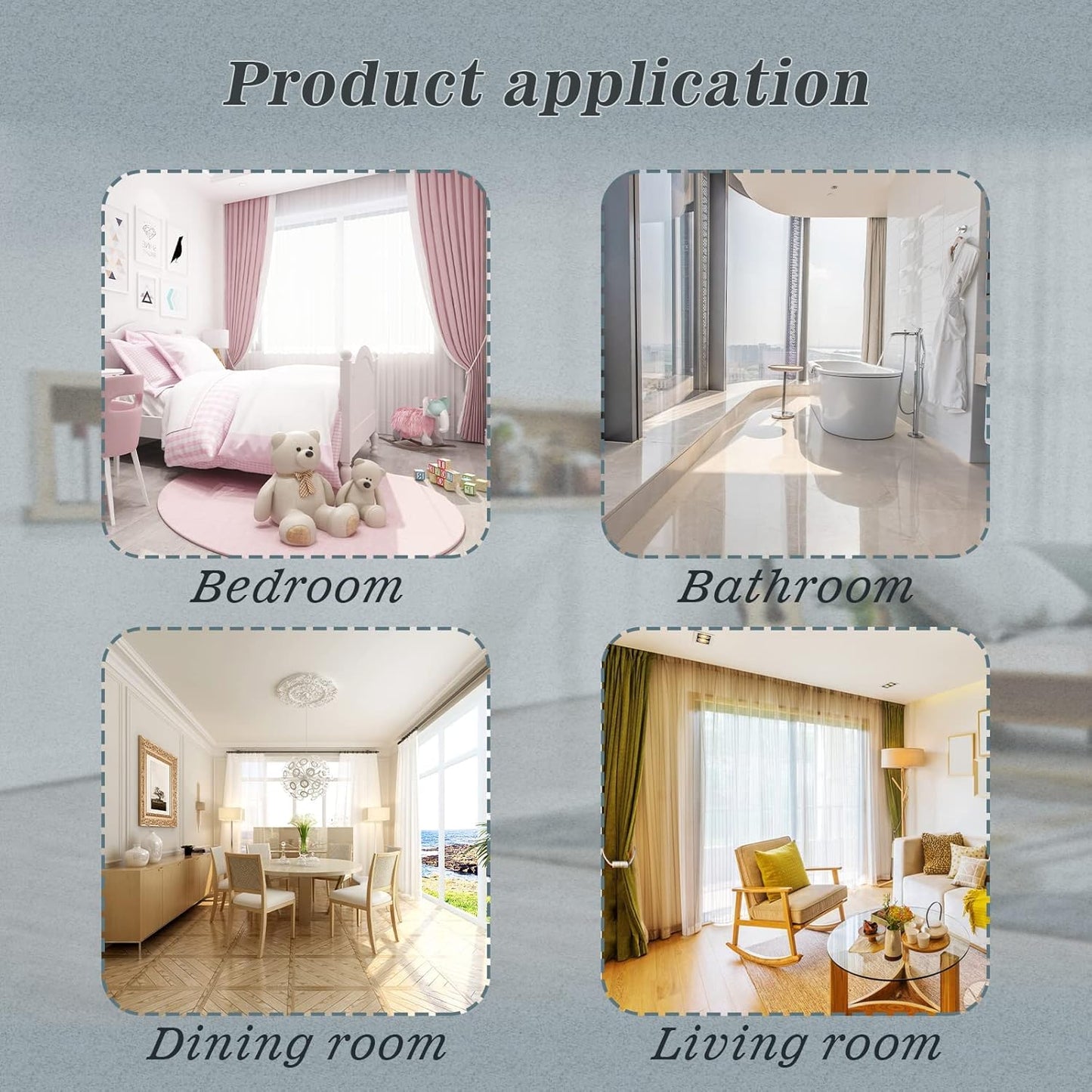 Hion Magnetic Curtain Tiebacks Dark Brown 2pcs, Curtain Tiebacks Buckles Holdbacks Holders Hooks Clip for Home Bedroom Office Decorative Curtain