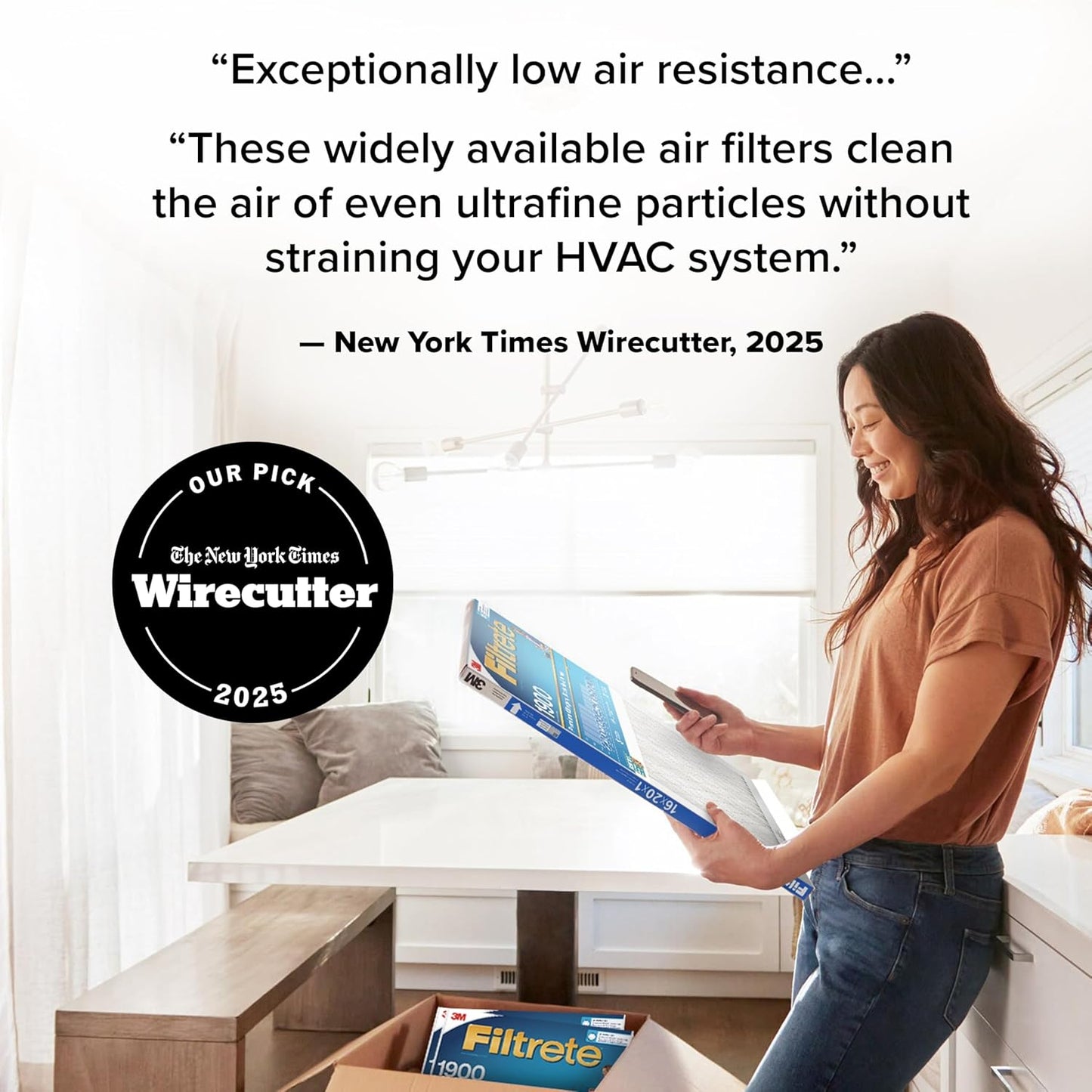 Filtrete 12x24x1 AC Furnace Air Filter, MERV 13, MPR 1900, Premium Allergen, Bacteria & Virus Filter, 3-Month Pleated 1-Inch Electrostatic Air Cleaning Filter, 6-Pack (Actual Size 11.69x23.69x0.78 in)