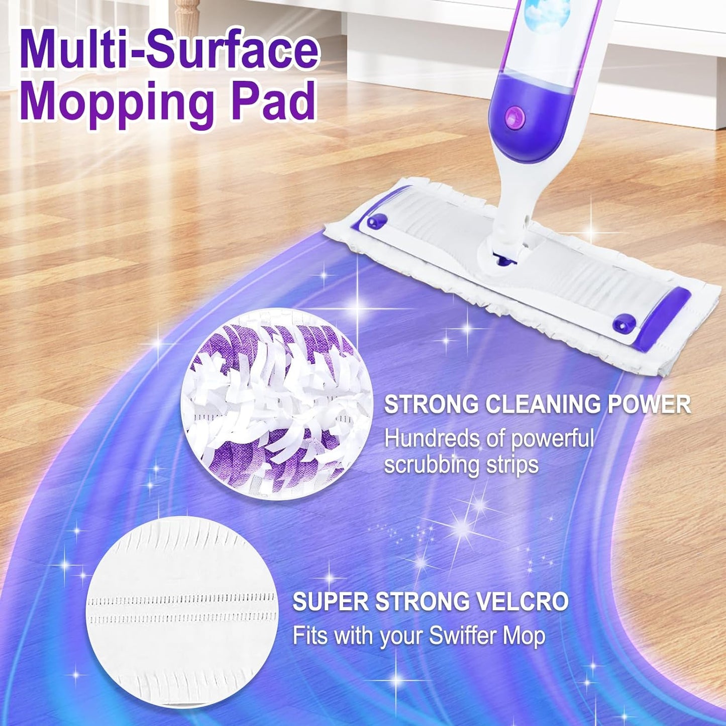 25 Count Power Mop Pads Refills for Swiffer Power Mop Pads,Compatible with Swiffer Power Mop Refills Replacement Disposable Power Mopping Pads Refills for Multi-Surface Floor Cleaning