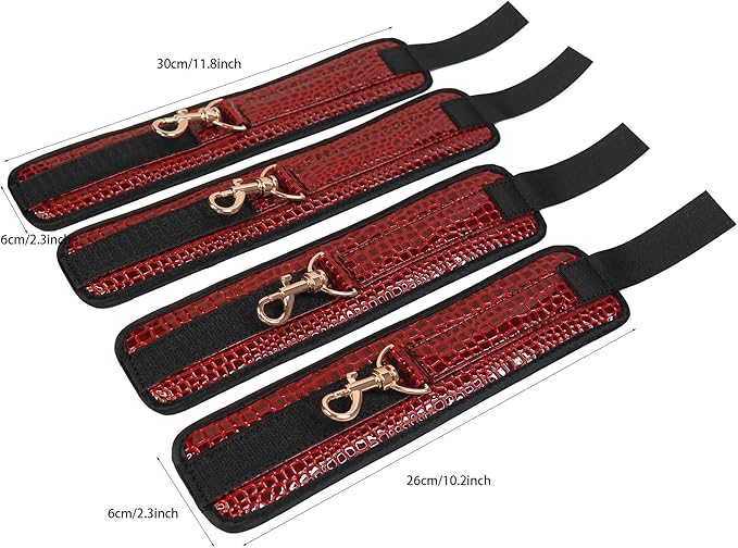 6pcs Black PU Adjustable Straps Sports Training Fitness Gear Home Yoga Set